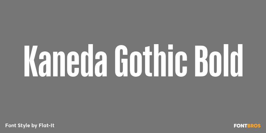 Kaneda Gothic Bold Poster