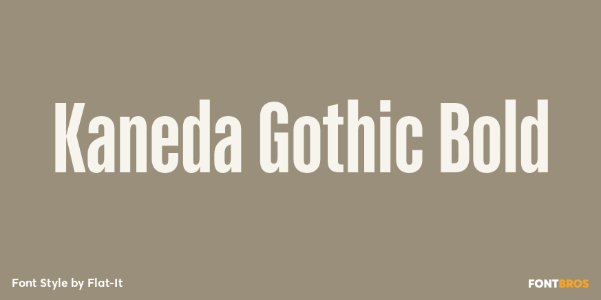 Kaneda Gothic Bold Poster