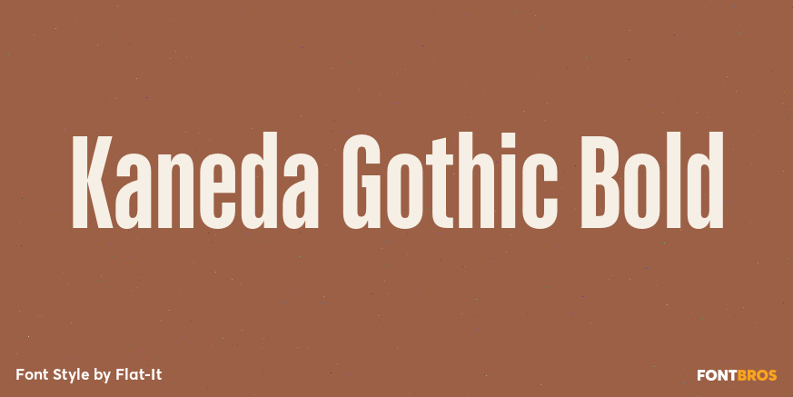 Kaneda Gothic Bold Poster