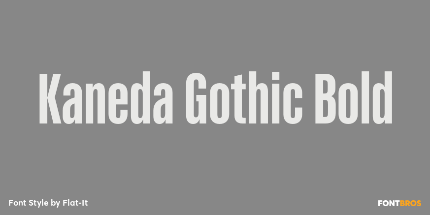 Kaneda Gothic Bold Poster