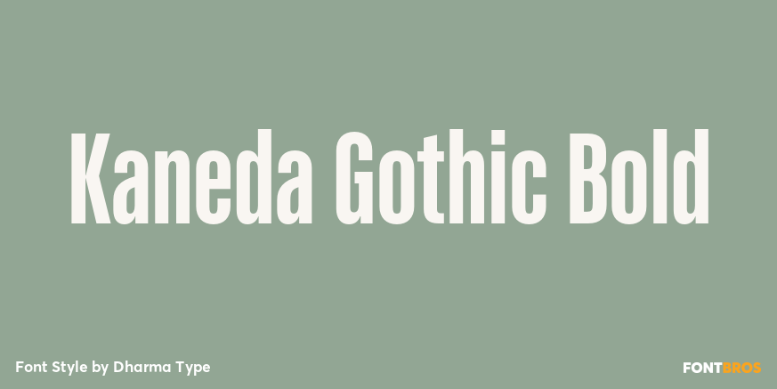 Kaneda Gothic Bold Poster