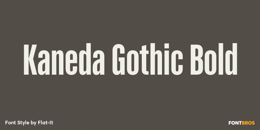 Kaneda Gothic Bold Poster