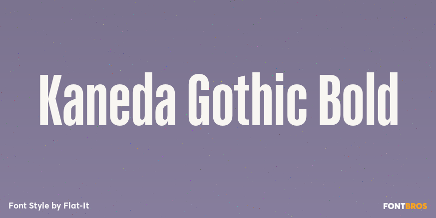 Kaneda Gothic Bold Poster