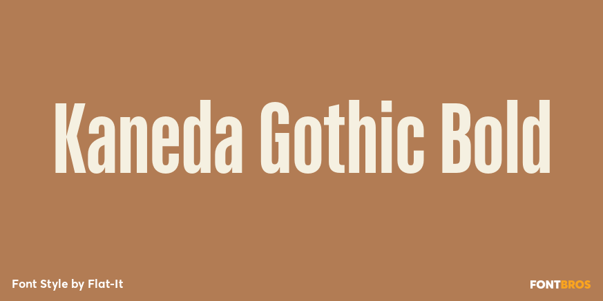 Kaneda Gothic Bold Poster