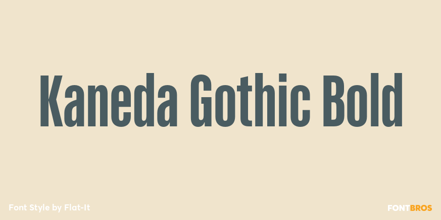 Kaneda Gothic Bold Poster