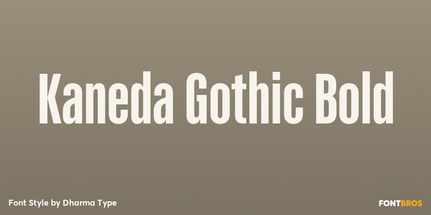Kaneda Gothic Bold Poster