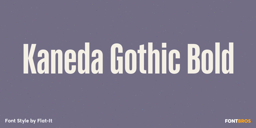 Kaneda Gothic Bold Poster