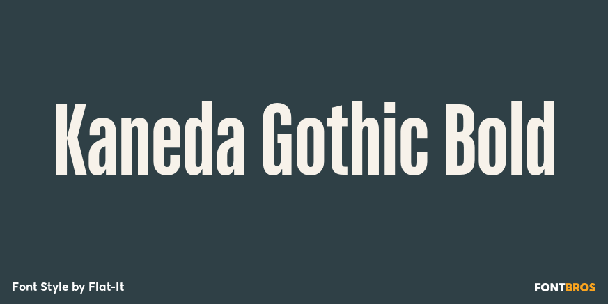 Kaneda Gothic Bold Poster