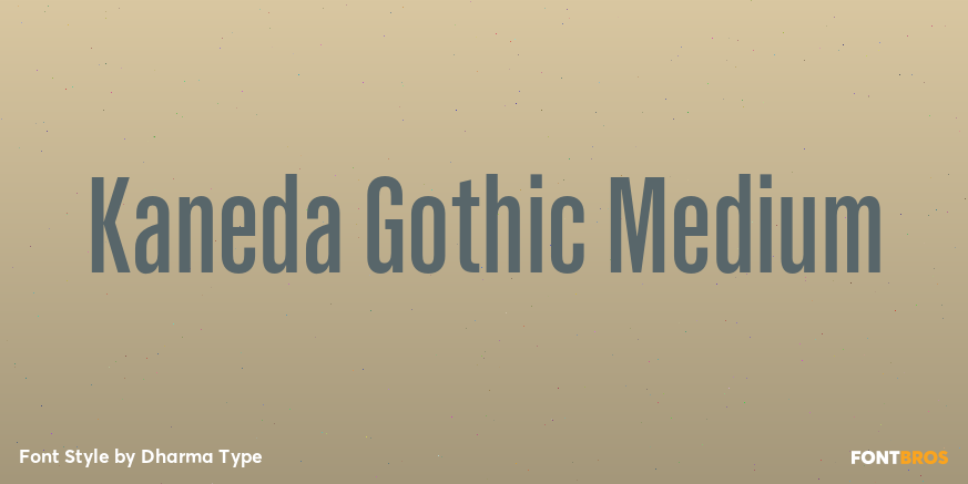 Kaneda Gothic Medium Font Poster #1