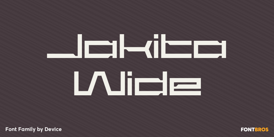 Jakita Wide Font Poster #1