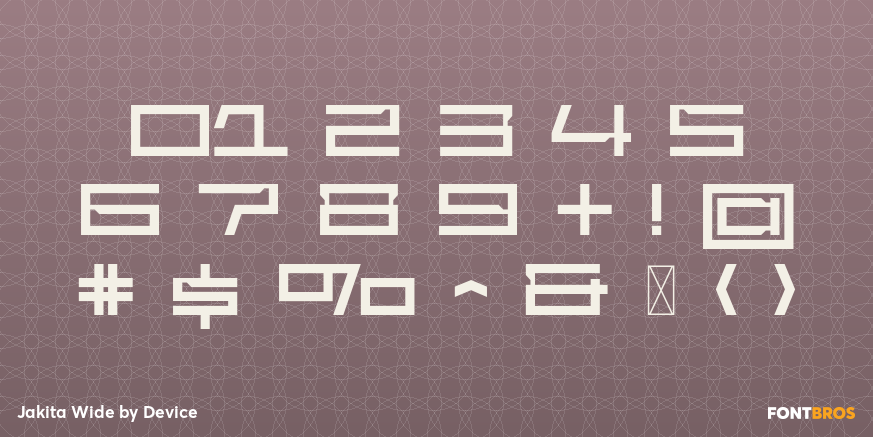 Jakita Wide Font Poster #4