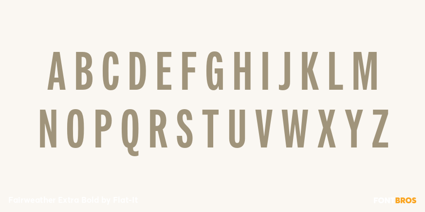 Fairweather Extra Bold Font Poster #2