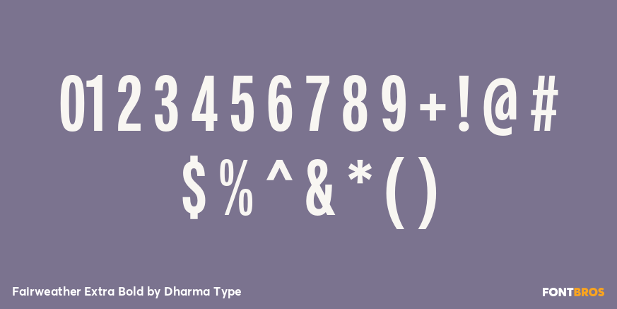 Fairweather Extra Bold Font Poster #4