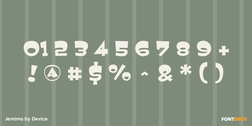 Jemima Font Poster #1