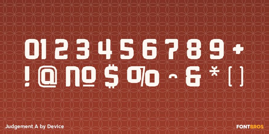 Judgement A Font Poster #4