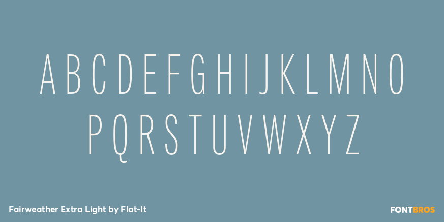 Fairweather Extra Light Font Poster #2