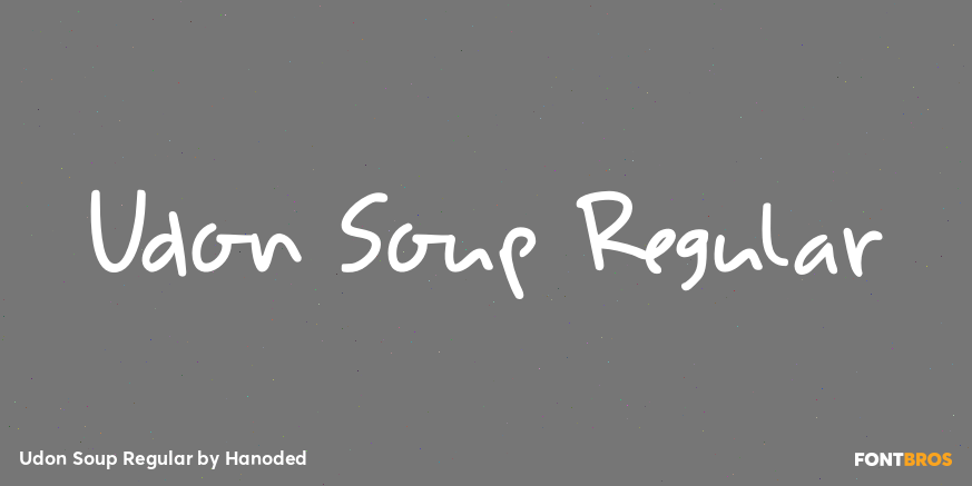 Udon Soup Regular Font Poster #1