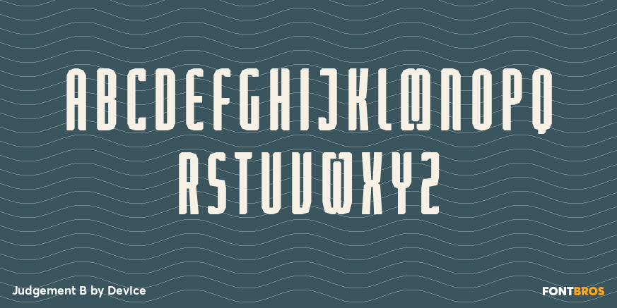 Judgement B Font Poster #3