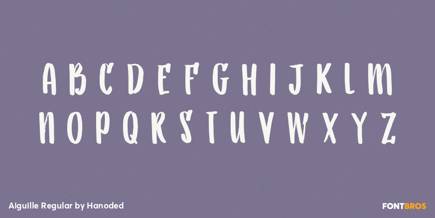 Aiguille Regular Font Poster #2