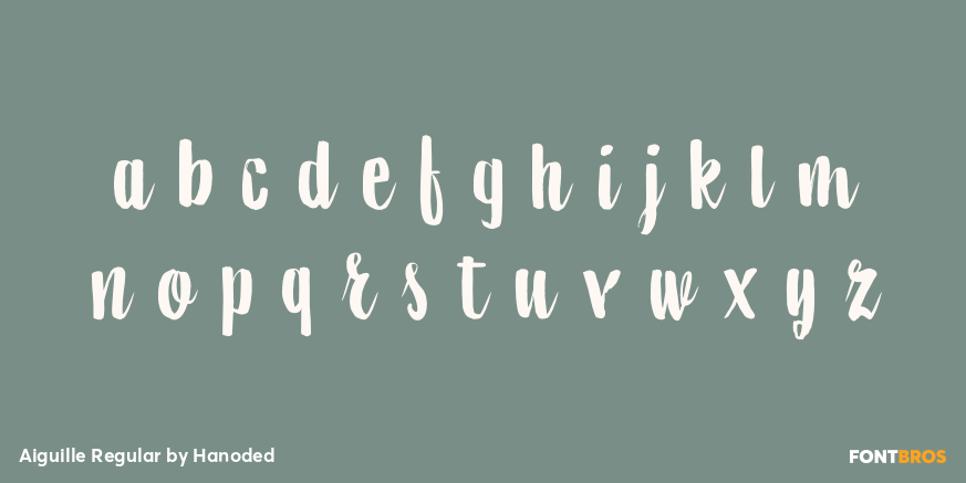Aiguille Regular Font Poster #3