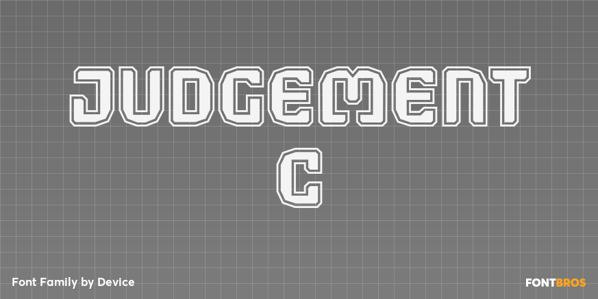 Judgement C Font Poster #1
