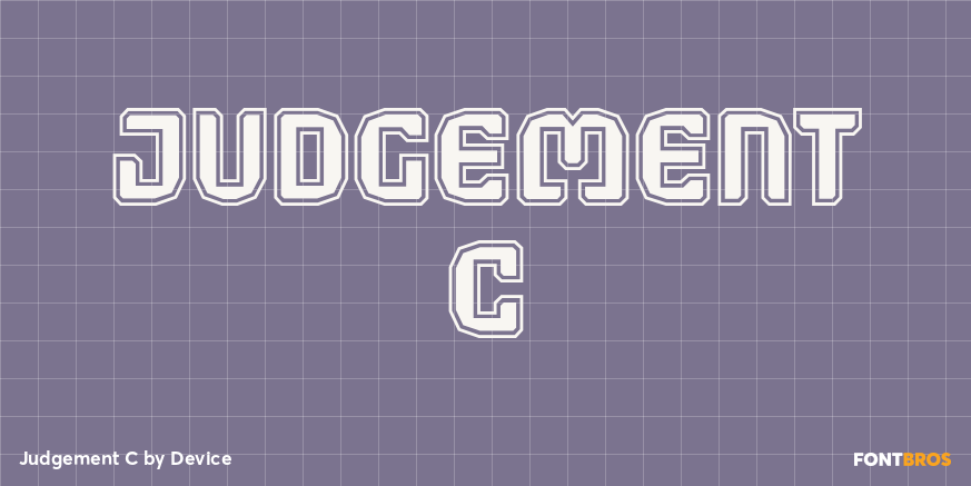 Judgement C Font Poster #1