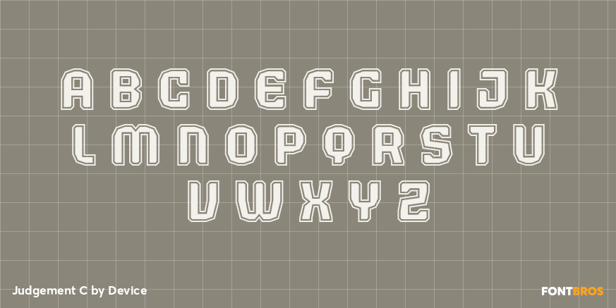Judgement C Font Poster #2