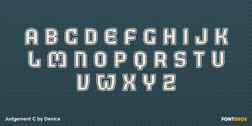 Judgement C Font Poster #3