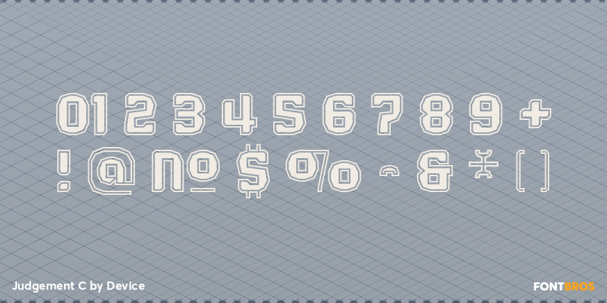 Judgement C Font Poster #4