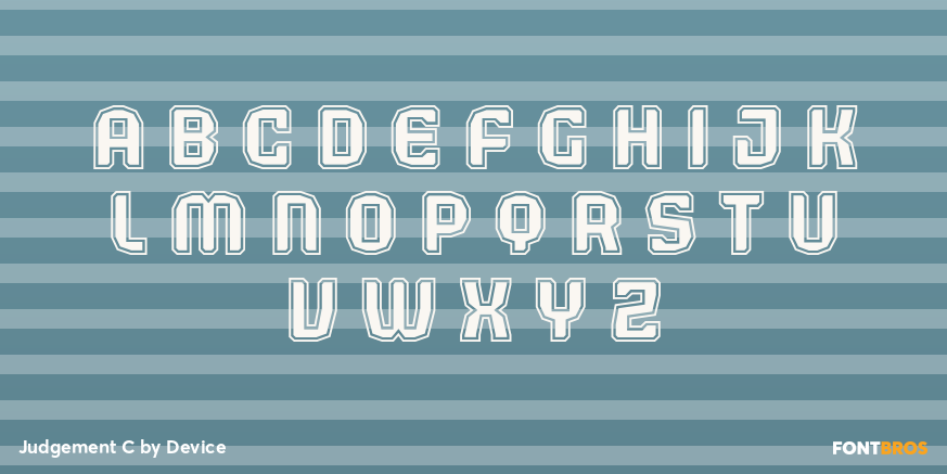 Judgement C Font Poster #1