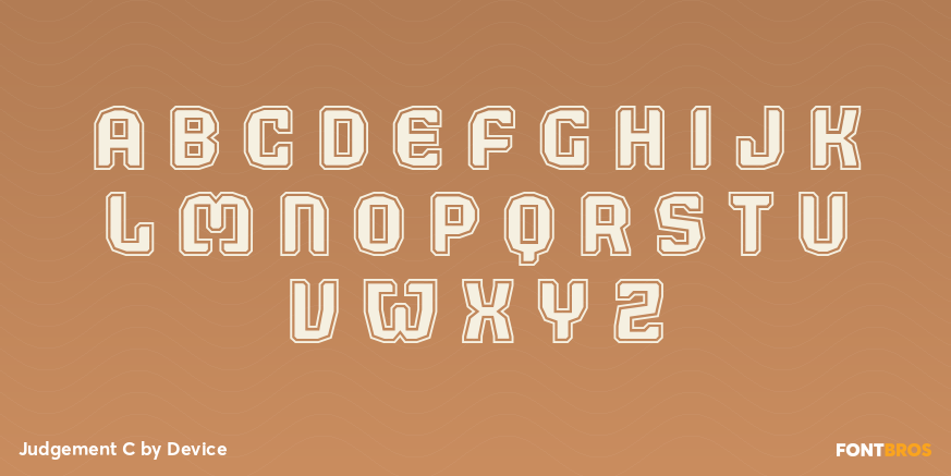 Judgement C Font Poster #1