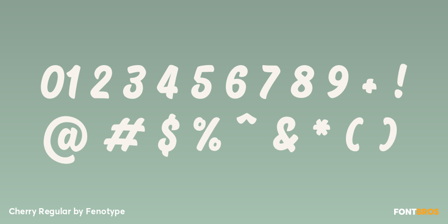 Cherry Regular Font Poster #1