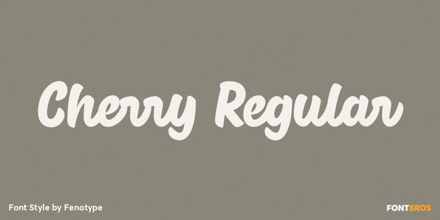 Cherry Regular Font Poster #1