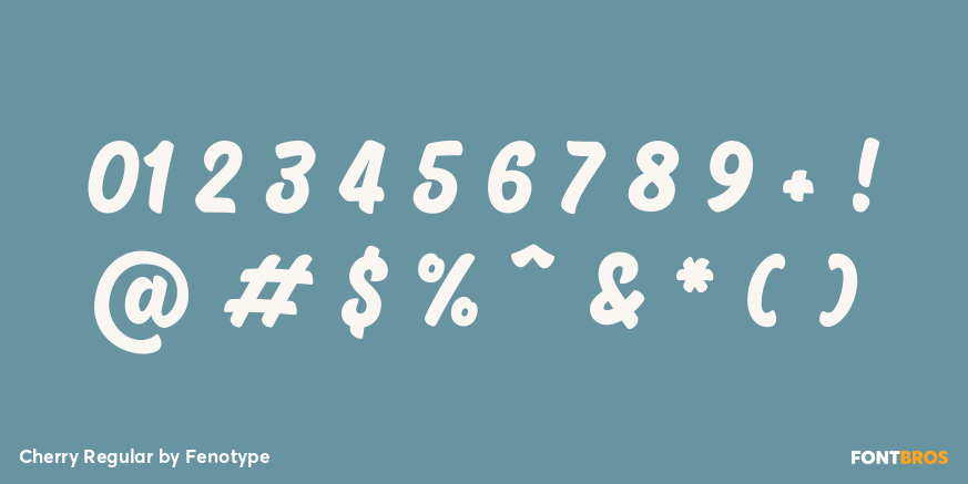 Cherry Regular Font Poster #4