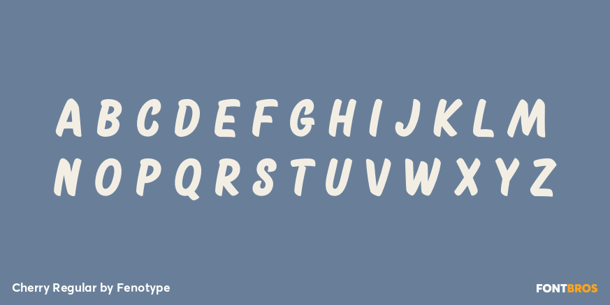 Cherry Regular Font Poster #1