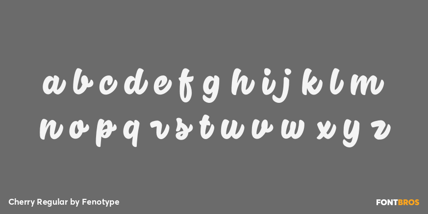 Cherry Regular Font Poster #1