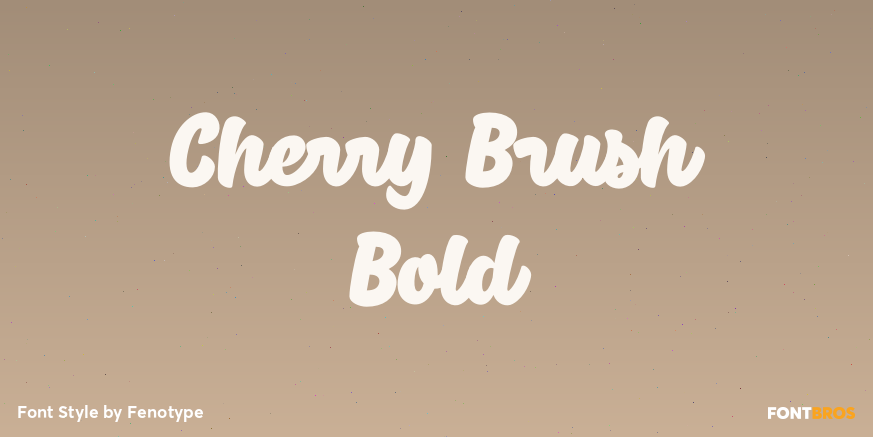 Cherry Brush Bold Poster