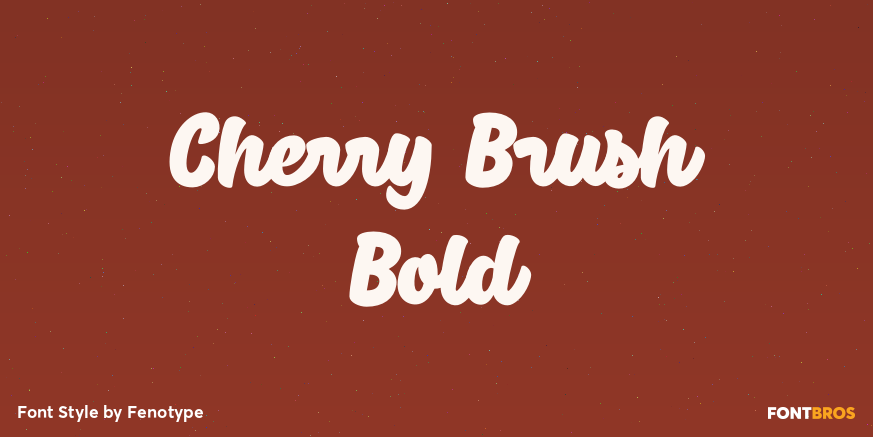 Cherry Brush Bold Poster