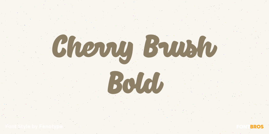 Cherry Brush Bold Poster