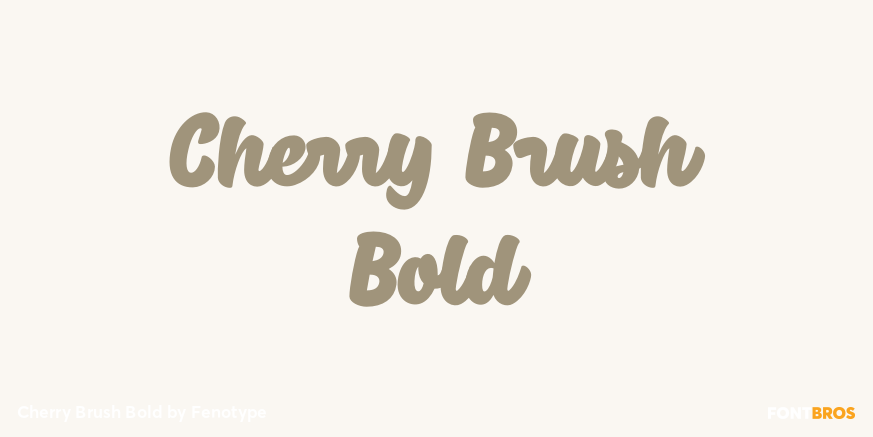 Cherry Brush Bold Poster