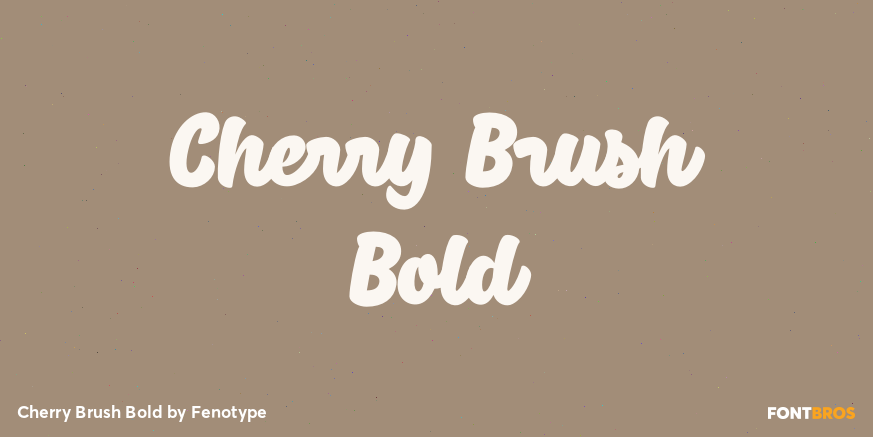 Cherry Brush Bold Poster