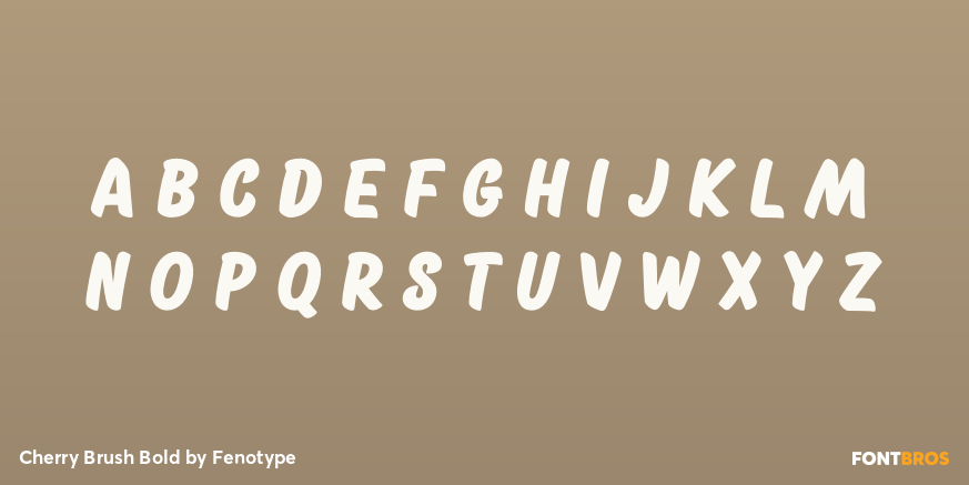 Cherry Brush Bold Font Poster #2