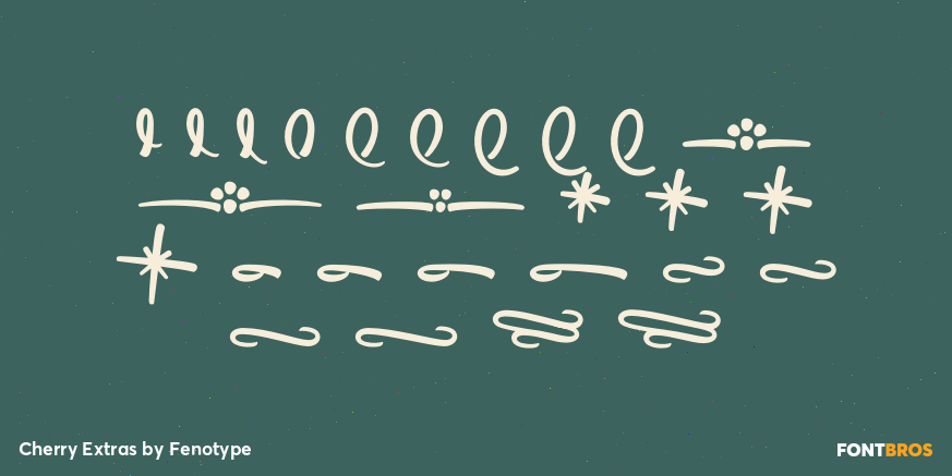Cherry Extras Font Poster #2