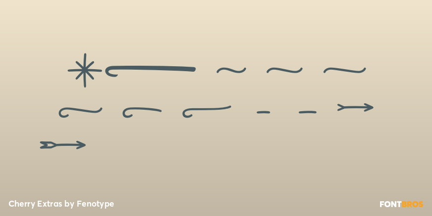 Cherry Extras Font Poster #4