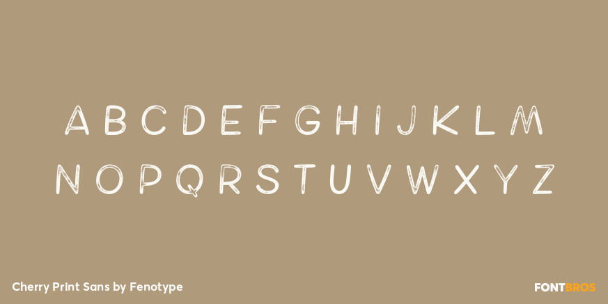 Cherry Print Sans Font Poster #1