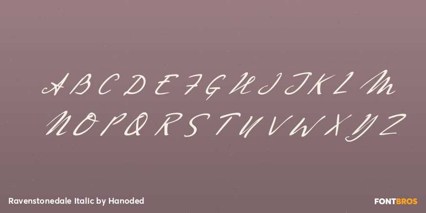 Ravenstonedale Italic Font Poster #2
