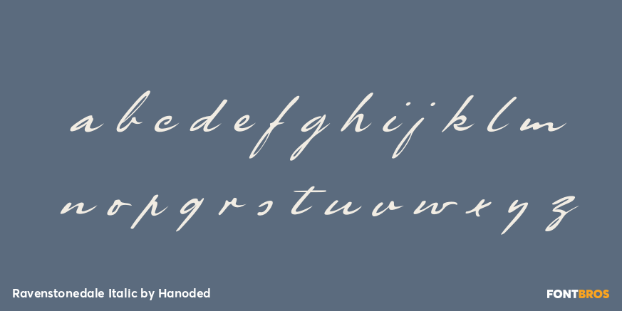 Ravenstonedale Italic Font Poster #3