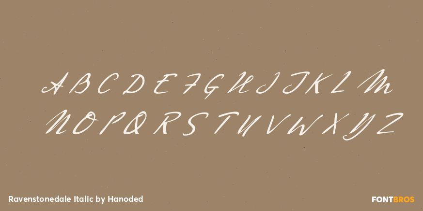 Ravenstonedale Italic Font Poster #1