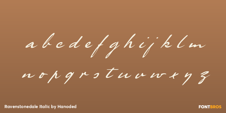 Ravenstonedale Italic Font Poster #1