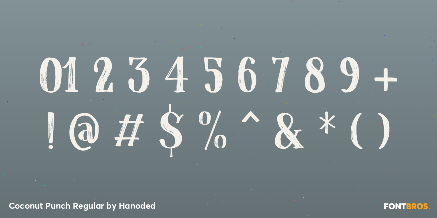 Coconut Punch Regular Font Poster #4